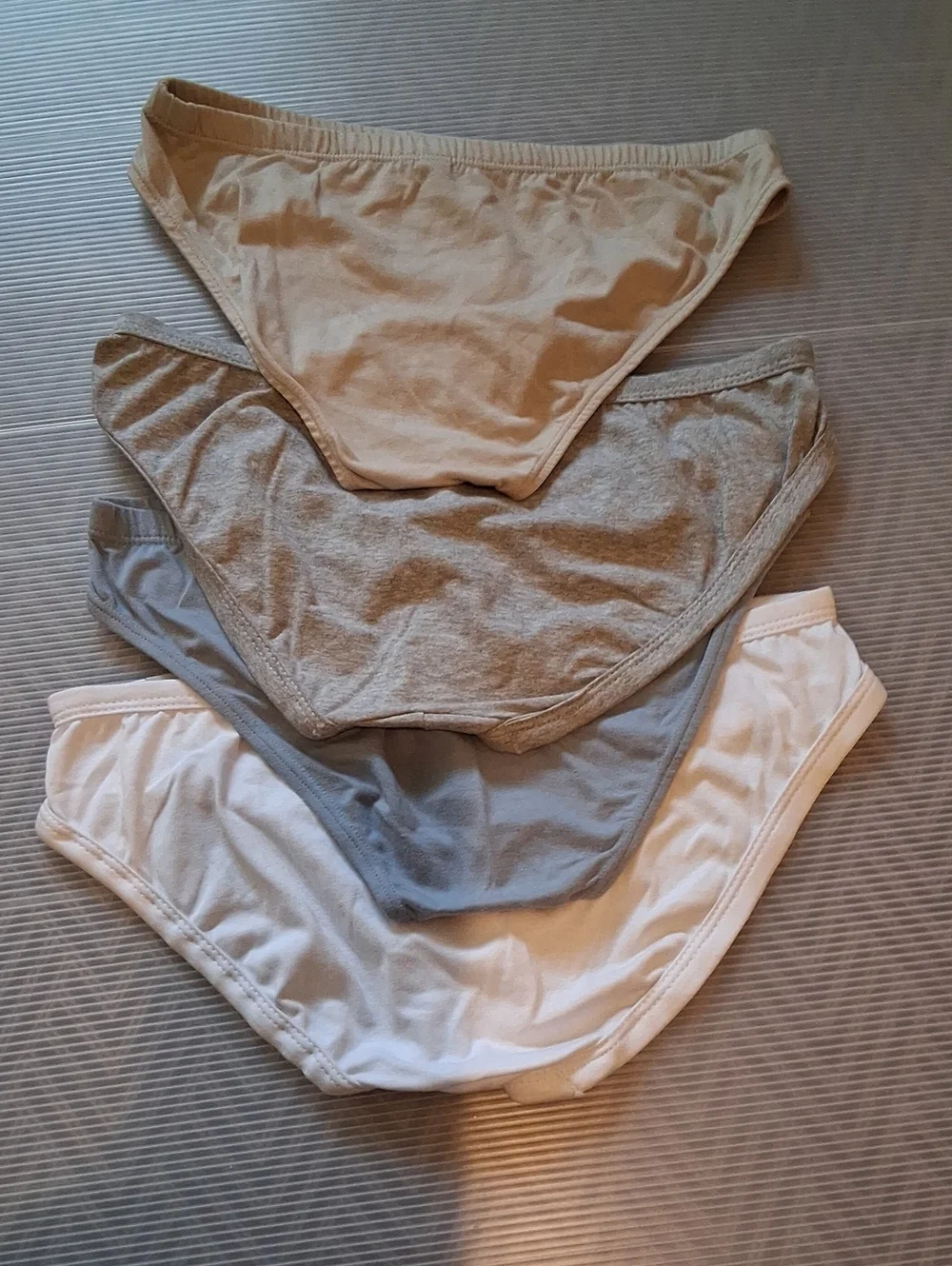 Everyday Cotton Briefs Pack — White, Light Gray, Tan, Blue